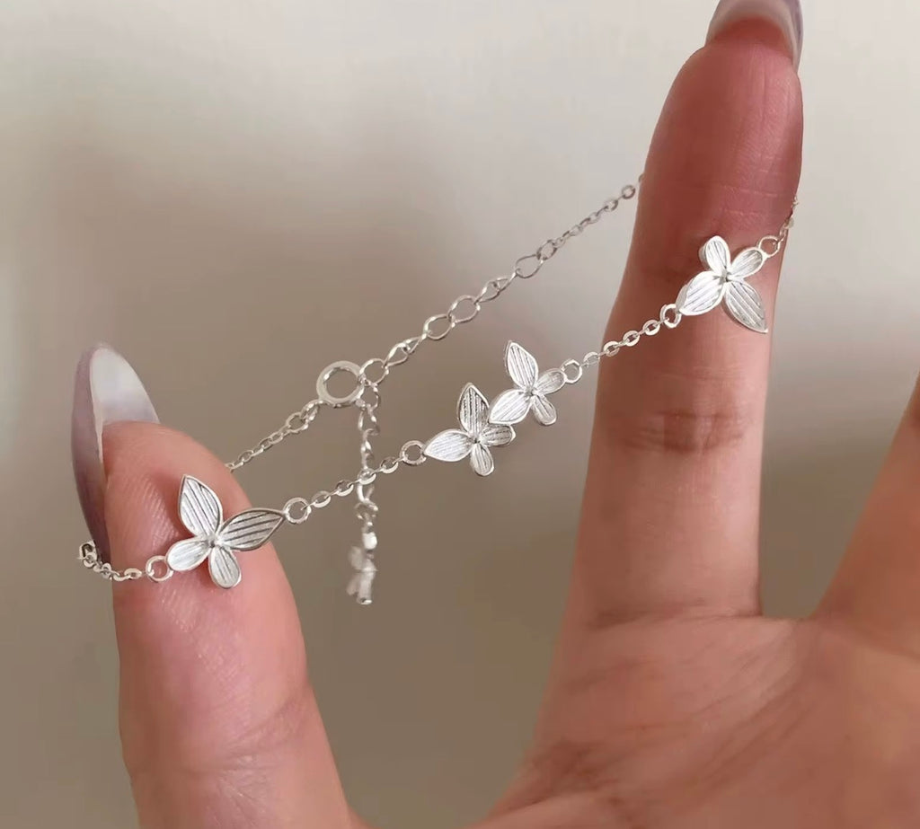 925 Sterling Silver Butterfly Bracelet