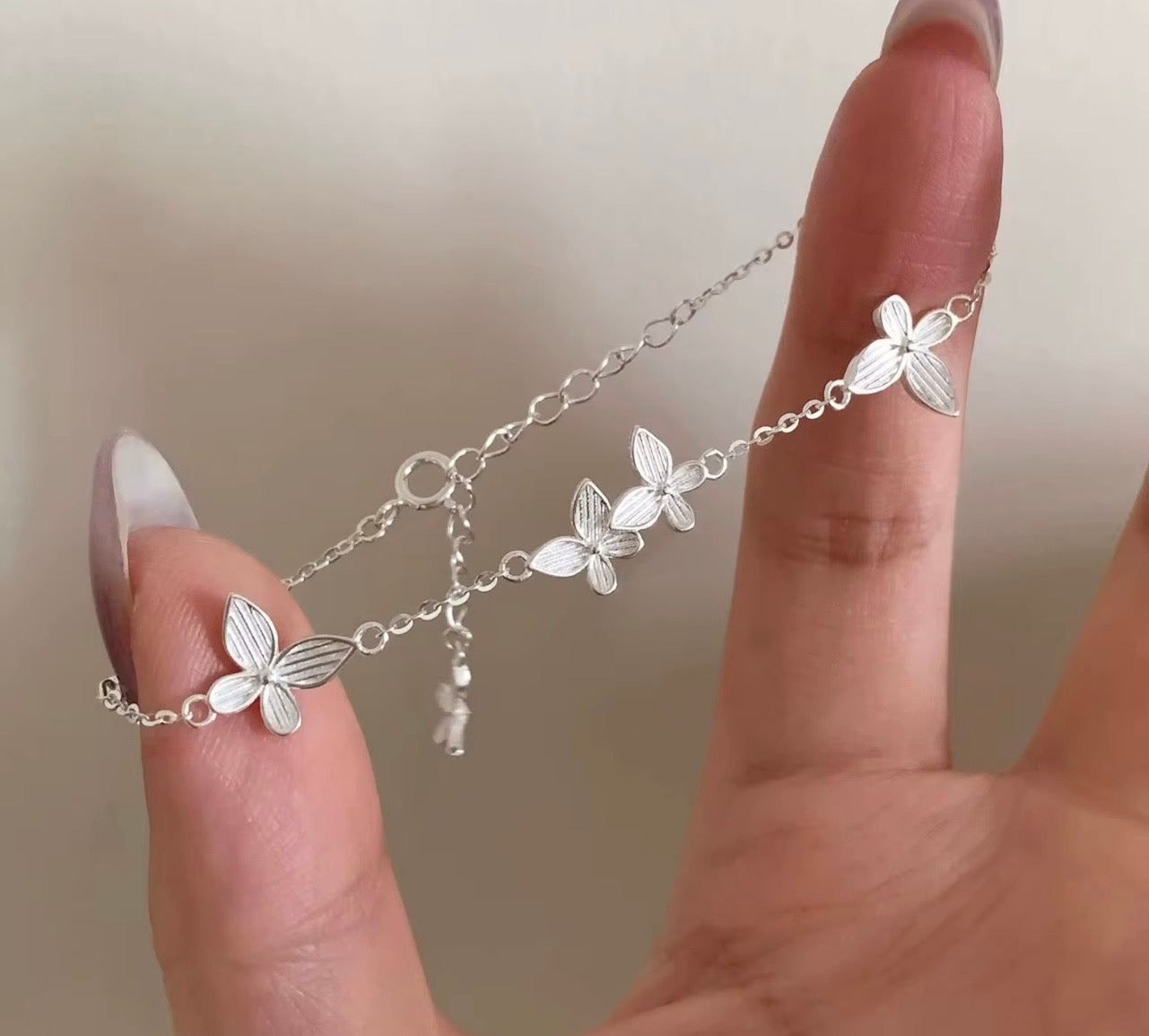925 Sterling Silver Butterfly Bracelet