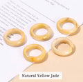 Natural Yellow Jade Ring