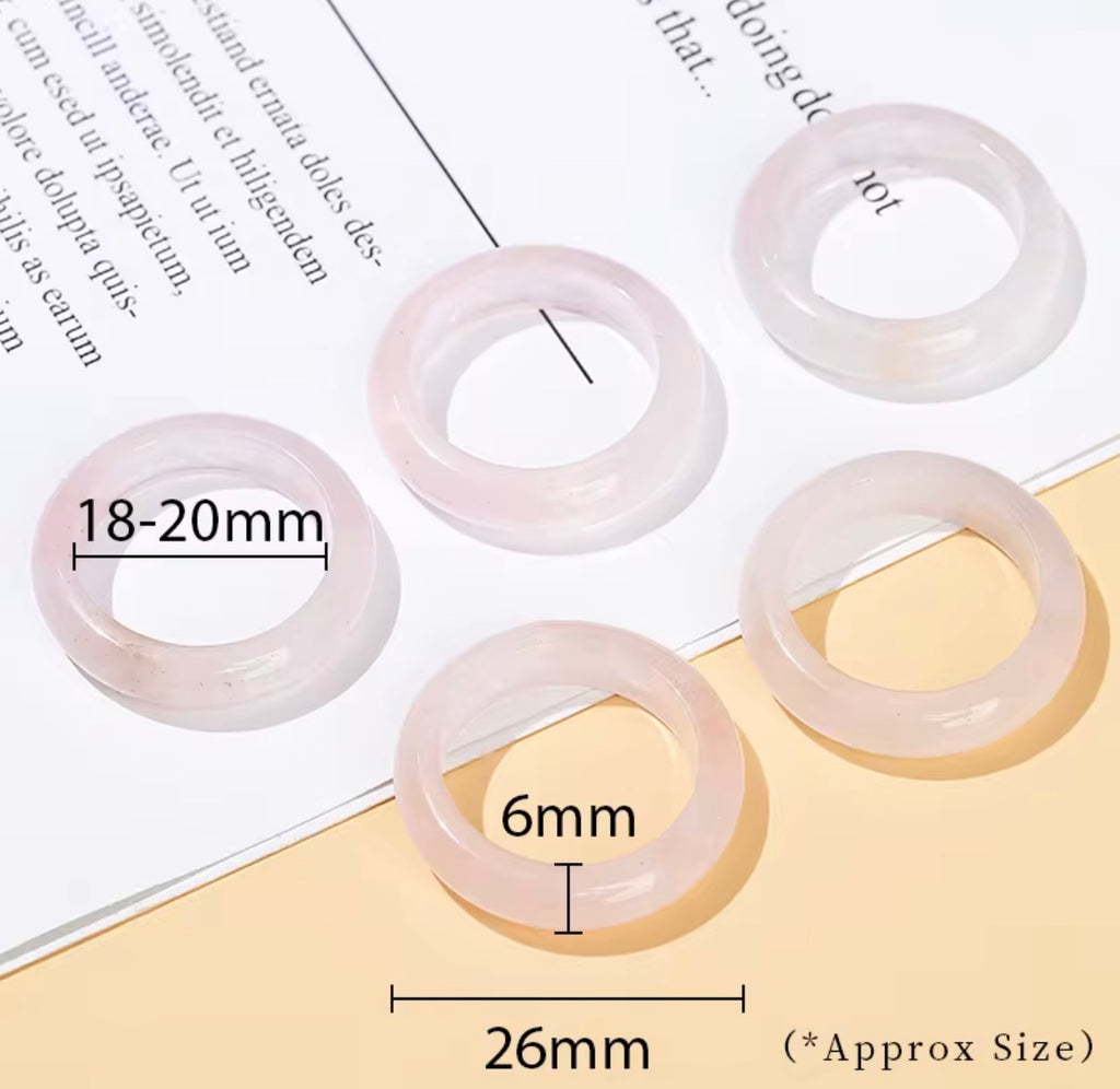 rose quartz ring