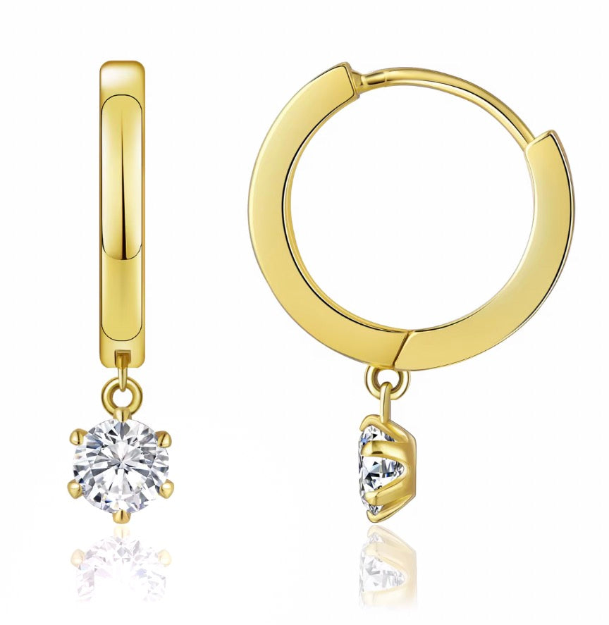 925 Sterling Silver dangling earrings