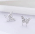925 Sterling Silver butterfly Earrings