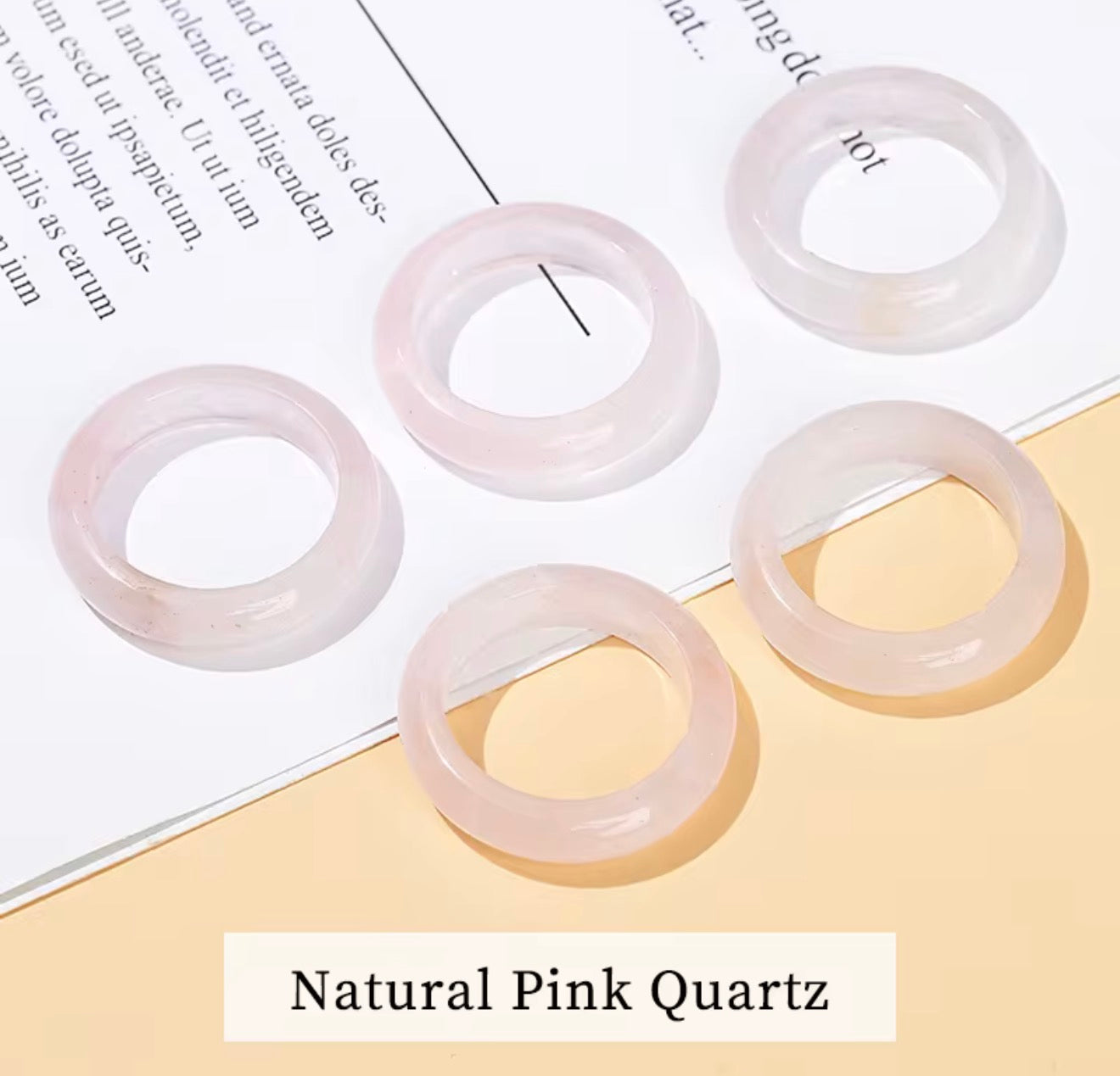 rose quartz ring
