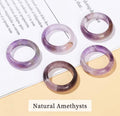 Amethyst stone ring